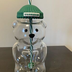Starbucks Bear Glass Cup